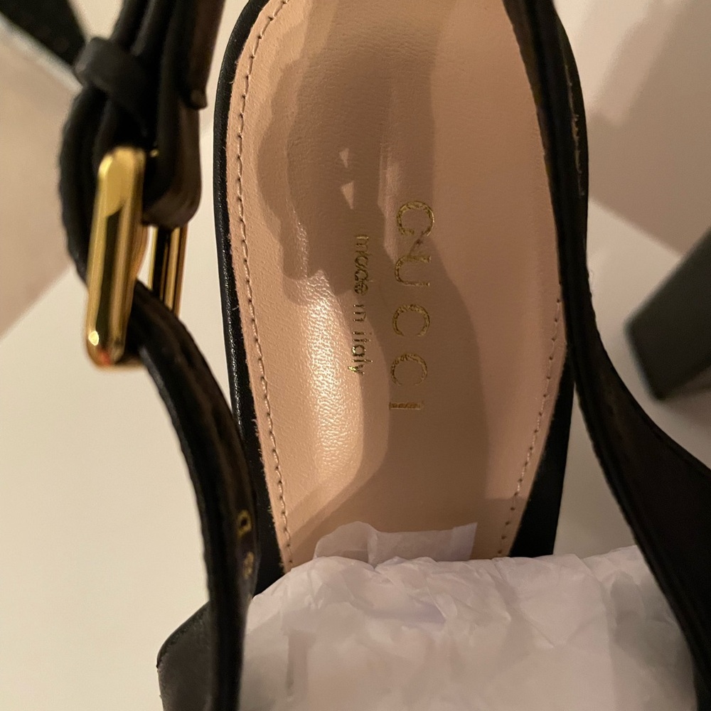 BNWT GUCCI Horsebit Platform slingback loafer - Picture 4 of 14